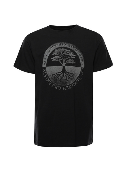 ALPINE PRO Tricou din bumbac pentru bărbați ALPINE PRO DORG black varianta pa