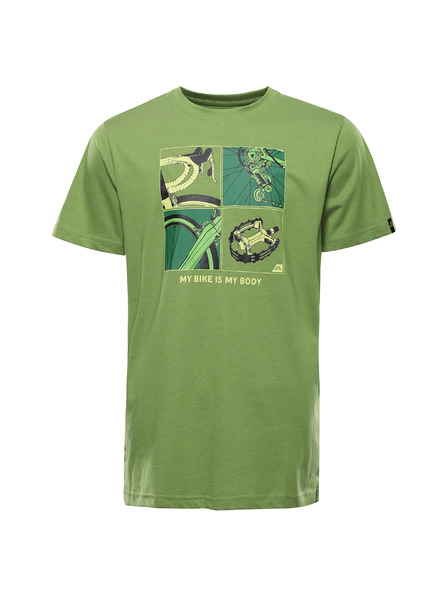 ALPINE PRO Tricou din bumbac organic pentru bărbați ALPINE PRO TERMES 3 peridot variantă pa