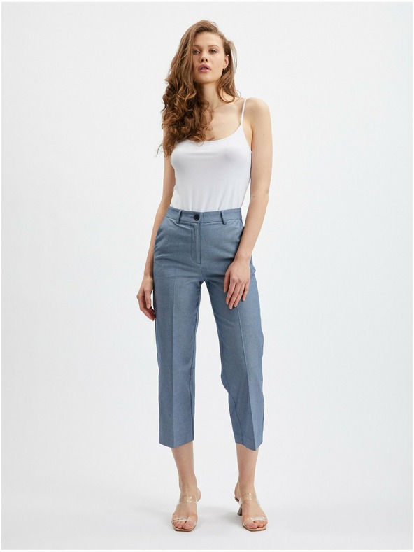Orsay Pantaloni chino de damă albaștri ORSAY