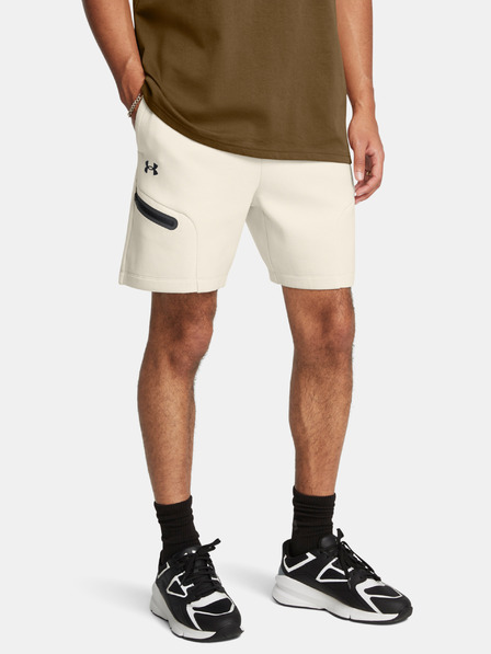 Under Armour Pantaloni scurți pentru bărbați Under Armour UA Unstoppable Flc Shorts-WHT