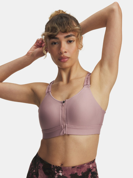 Under Armour Sutien pentru femei Under Armour UA Infinity High Zip 2.0 Bra-PNK