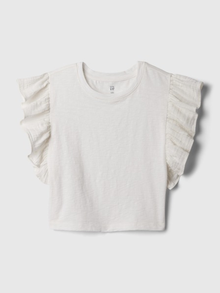 GAP Crop top cu volane pentru copii GAP