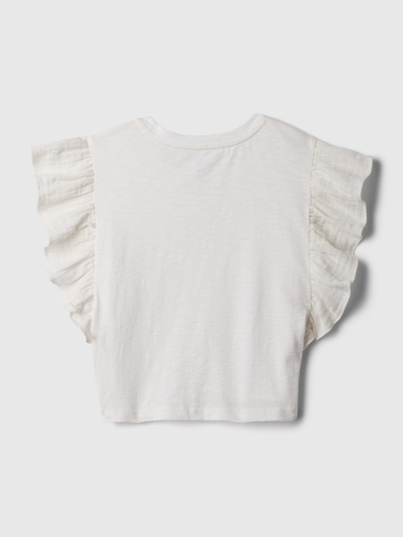 GAP Crop top cu volane pentru copii GAP