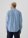 GAP Cămașă Chambray cu logo GAP