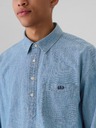GAP Cămașă Chambray cu logo GAP