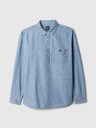 GAP Cămașă Chambray cu logo GAP