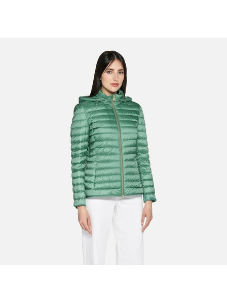 Geox Jachetă cu puf turcoaz pentru femei Geox Jaysen