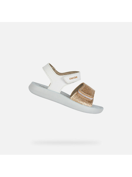 Geox Sandale albe pentru fete Geox Sandal Lightfloppy