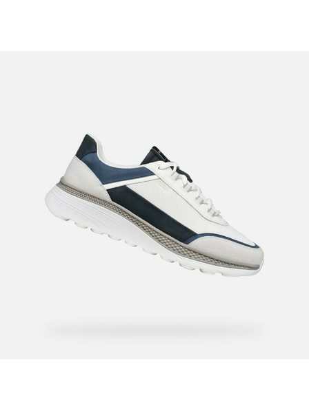 Geox Adidași albi pentru bărbați Geox Spherica Actif X1