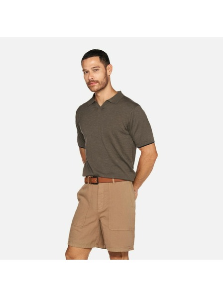 Geox Polo khaki pentru bărbați Geox Knit