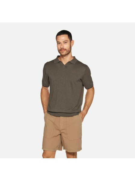 Geox Polo khaki pentru bărbați Geox Knit