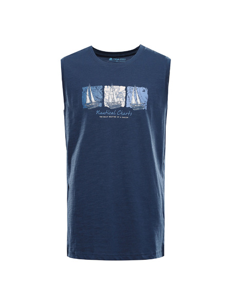 ALPINE PRO Maiou bărbătesc din bumbac ALPINE PRO QUARET 2 blue wing teal varianta pb