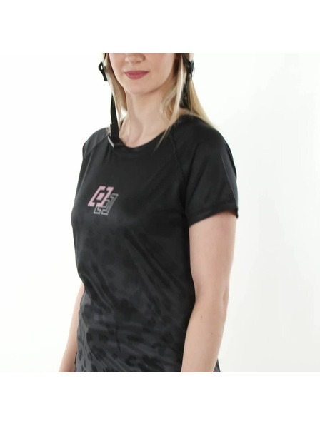 Horsefeathers Tricou Bike Deco - black/cheetah