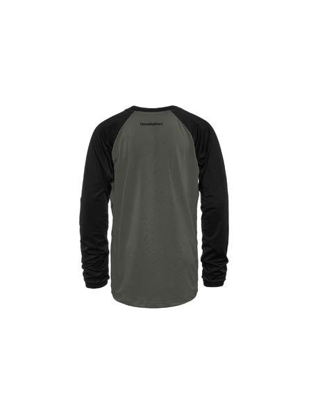 Horsefeathers Tricou bicicletă manecă lungă copii Spike LS - chimera/black