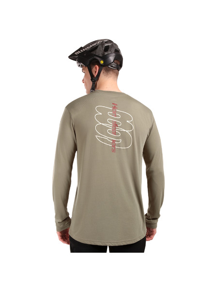 Horsefeathers Tricou Bike Fury LS - taupe
