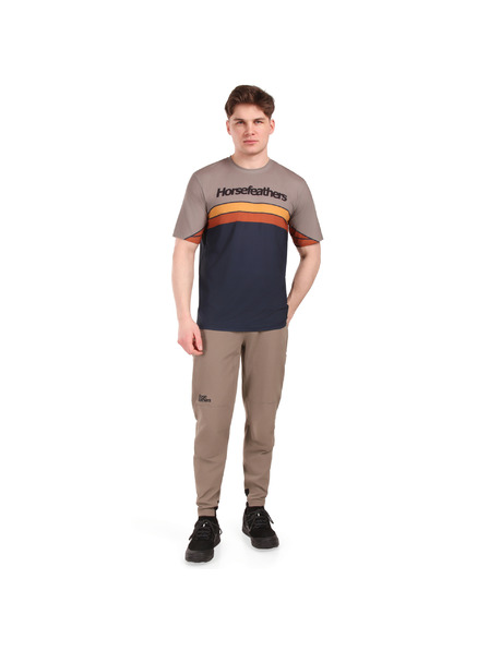 Horsefeathers Tricou Bike Quantum - indigo/taupe