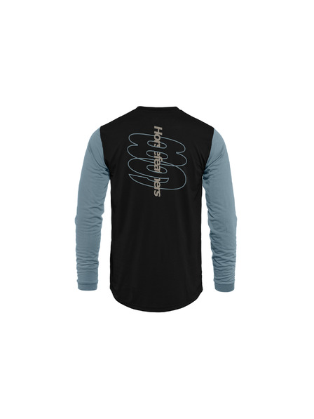 Horsefeathers Tricou Bike Fury LS - black/citadel