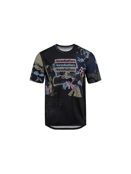 Horsefeathers Tricou Bike Quantum - doodle