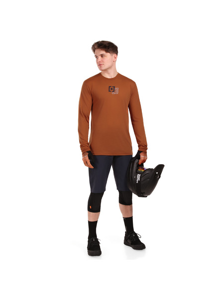 Horsefeathers Tricou Bike Fury LS - rust