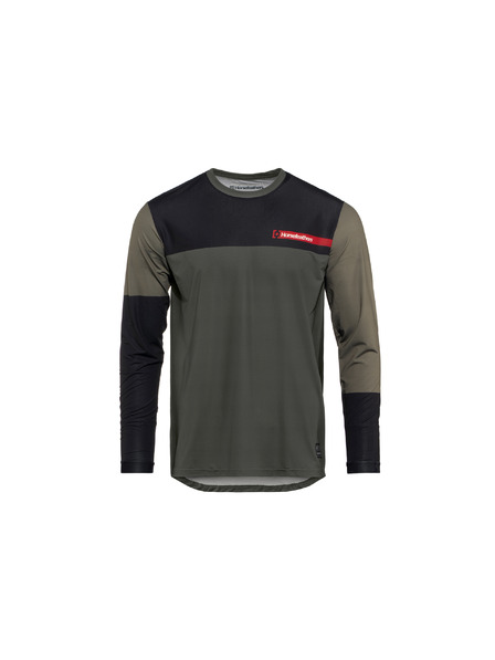 Horsefeathers Tricou Bike Quantum LS - chimera/walnut