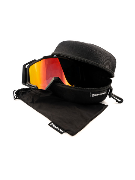 Horsefeathers Ochelari MTB Patriot - black/mirror red