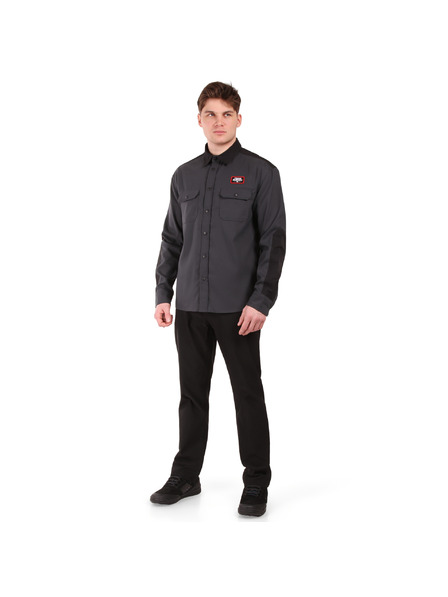 Horsefeathers Cămașă tehnică pentru bicicletă Prom - gri închis