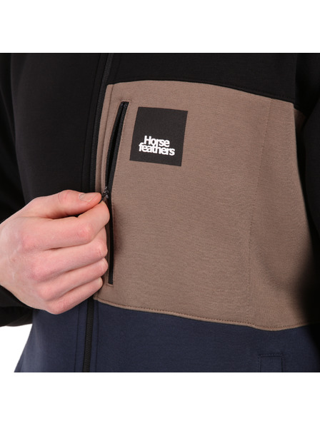 Horsefeathers Bluză Vick - black/indigo