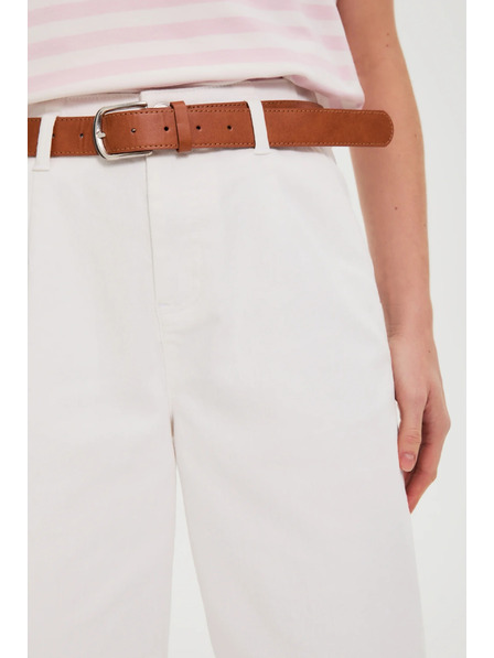 Moodo Blugi cu picioare largi albi Moodo