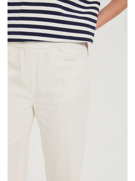 Moodo Blugi cu picioare largi albi Moodo