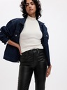 GAP Pantaloni High Rise din piele ecologică GAP
