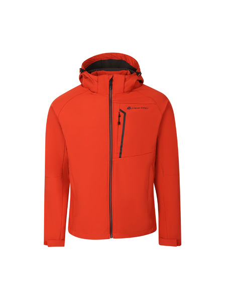ALPINE PRO Jachetă softshell bărbătească cu membrană ALPINE PRO HOOR red clay