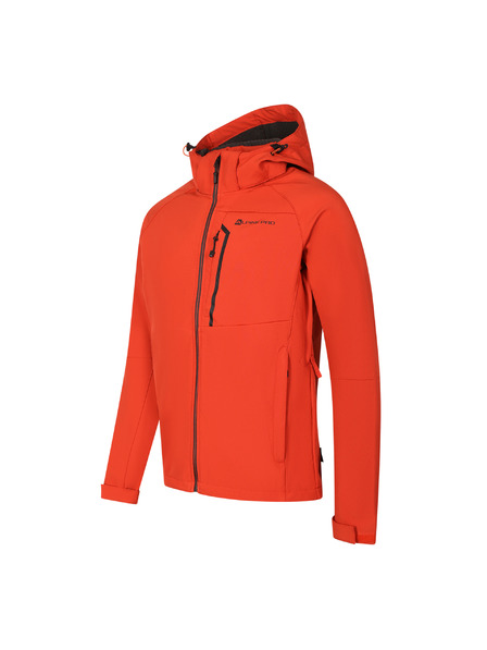 ALPINE PRO Jachetă softshell bărbătească cu membrană ALPINE PRO HOOR red clay