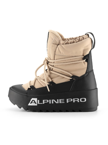 ALPINE PRO Încălțăminte de iarnă pentru femei cu căptușeală îmblănită ALPINE PRO PRIBA white pepper