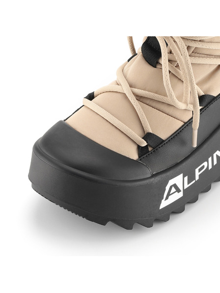 ALPINE PRO Încălțăminte de iarnă pentru femei cu căptușeală îmblănită ALPINE PRO PRIBA white pepper