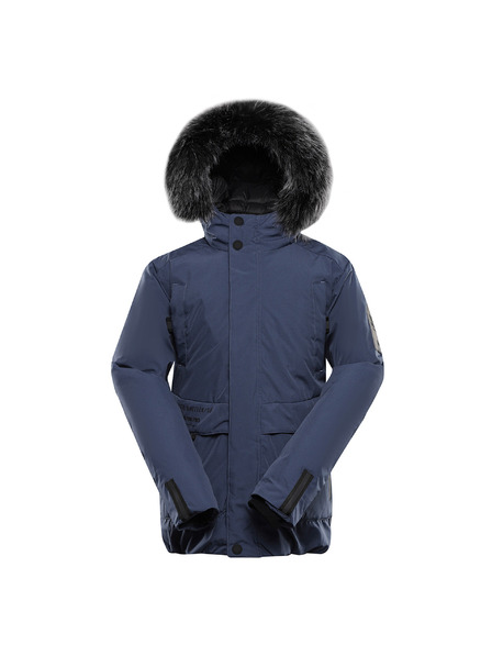ALPINE PRO Geacă pentru copii cu membrană ptx ALPINE PRO WERDO 2 vintage indigo