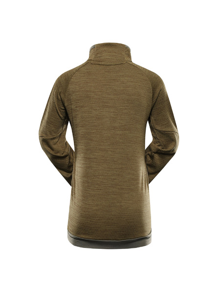 ALPINE PRO Hanorac uscare rapidă pentru copii ALPINE PRO ONNECO 3 verde țestoasă