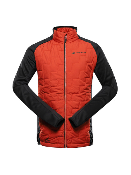 ALPINE PRO Hanorac cu umplutură merino pentru bărbați ALPINE PRO JORW red clay