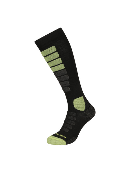 ALPINE PRO Șosete sub genunchi din lână merino ALPINE PRO RODE negre