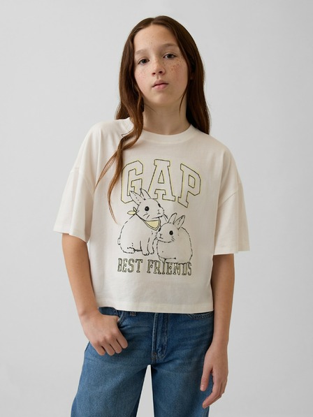 GAP Tricou oversize cu logo pentru copii GAP