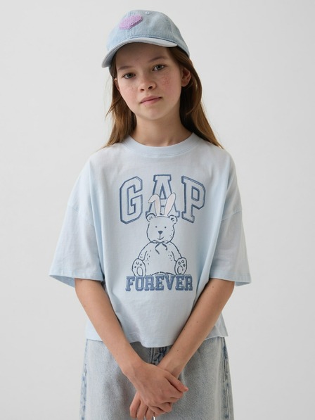 GAP Tricou oversize cu logo pentru copii GAP