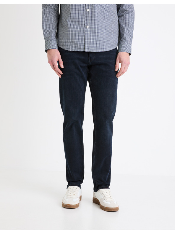Celio Blugi pentru bărbați cu croială dreaptă gri închis Celio C15