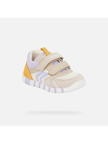 Geox Tenișiuri barefoot bej pentru fete pentru primii pași Geox Iupidoo