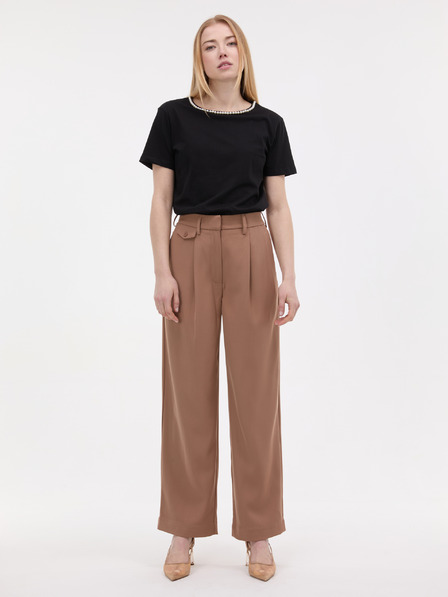 Orsay Tricou de damă negru cu aplicație ORSAY