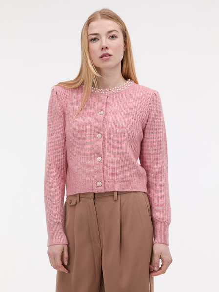 Orsay Cardigan roz deschis pentru femei cu aplicație ORSAY