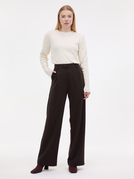 Orsay Pulover crem pentru femei cu aplicație ORSAY