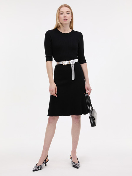 Orsay Rochie neagră până la genunchi, pentru femei ORSAY