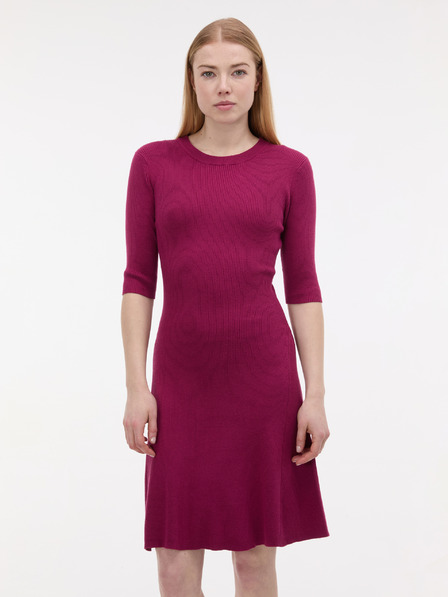 Orsay Rochie de damă vișinie până la genunchi ORSAY