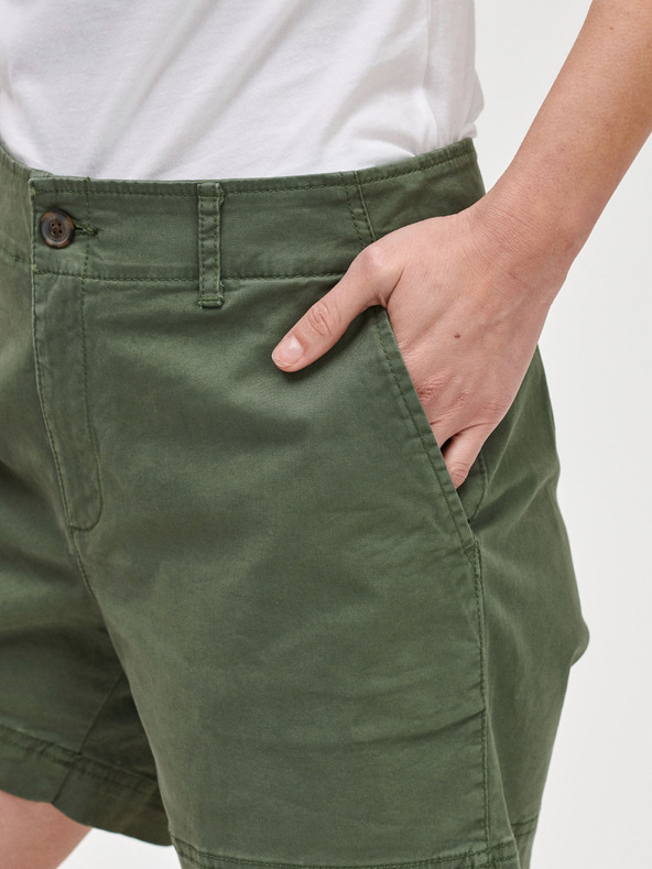GAP Șort mid rise khaki GAP