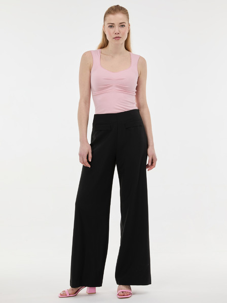 Orsay Pantaloni drepți negri pentru femei ORSAY