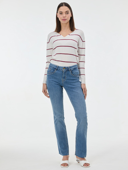 Orsay Pulover roșu cu dungi pentru femei ORSAY